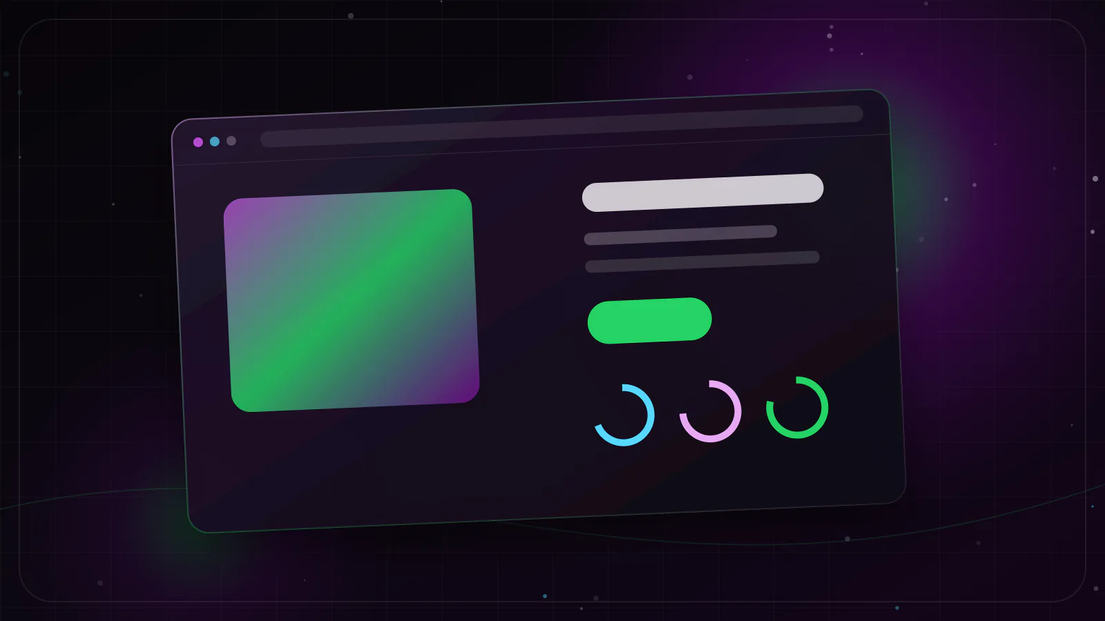 Painel de Core Web Vitals com LCP, INP e CLS em uma página rápida